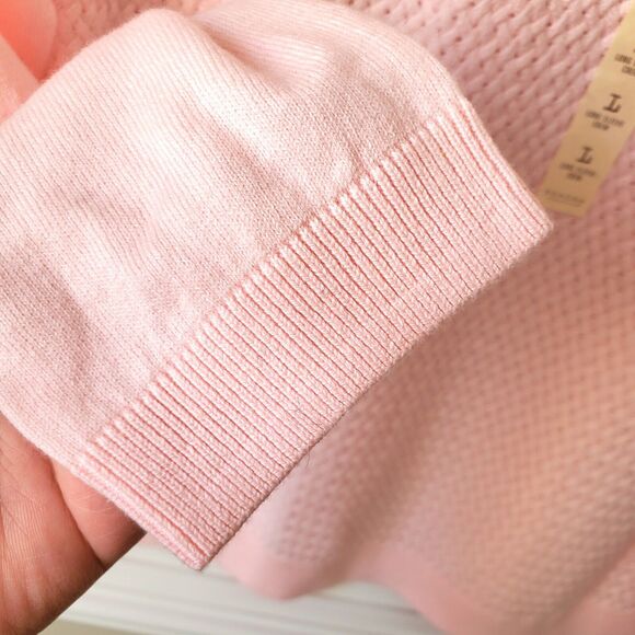 Women Pink Balletcore Sweater L Cottagecore Granny Pastel Babygirl Feminine NEW - Picture 4 of 11